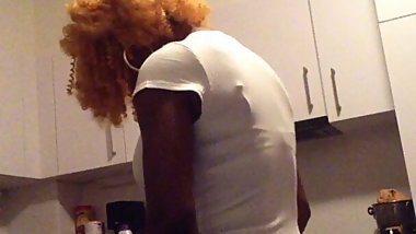 roughed by my ebony neighbor