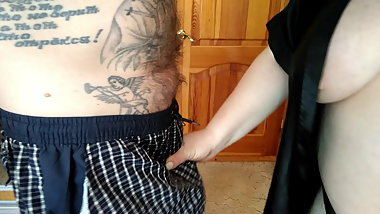 full panties of cum after jerking off