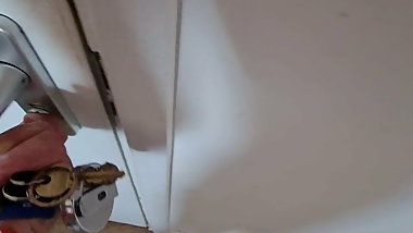 Mom invites son to join her in shower