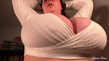 Melonie Kares - Kinky GF Spits on Huge Oily Tits JOI Teaser