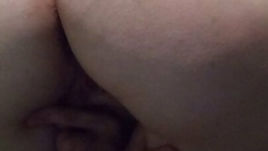Mature mom shows her hairy cunt and ass doggystyle, amateur