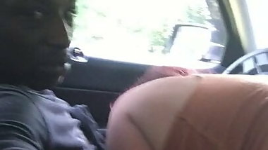 WHITE BBW MOM SUCKING MY BBC IN THE CAR