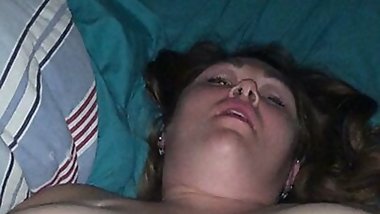 Chubby wife milking tits