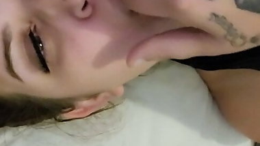 Playing with my pussy while daddy's in the shower