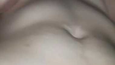 Fingering tight pussy after fucking