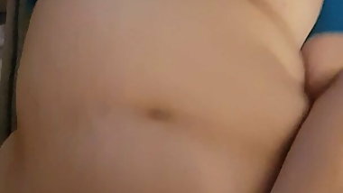Getting Fucked on my back with my tits bouncing POV