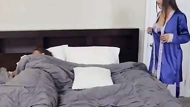 Mommy and Stepson caught fucking by his GF