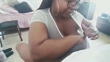 big oiled ebony tits wrapped around a BBC