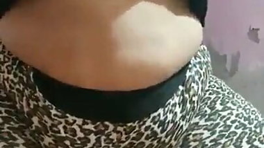 Desi mom boobs tease