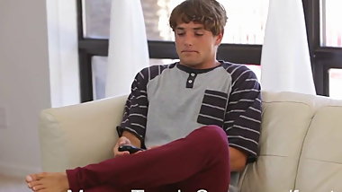 anal whore surprise threesome with his step mom and girlfrie