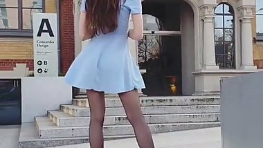 Nylon and a windy day