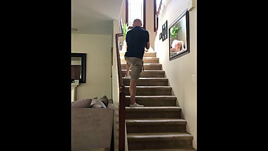 Hot MILF Stepmom Stuck And Fucked Under Table By Stepson