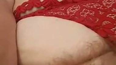 Masturbating selfie in the garden