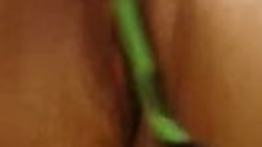 Shaving her fanny. Smooth pussy