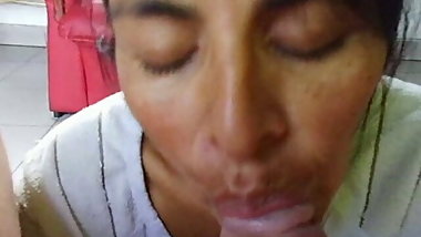 Latin mom Nancy sucking my cock