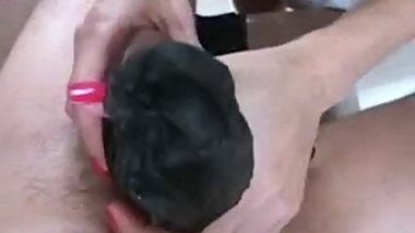 Nylon Cock Blowjob