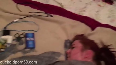 Marie the nasty whore bent over the bed