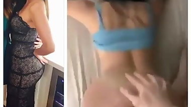 Hot babe big cock cum on back