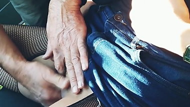 the old man licks my tits and fingers my pussy