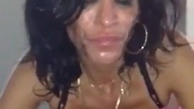 Single StepMom Sucking Cum Loads!