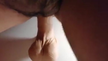 Bitch play with dildo