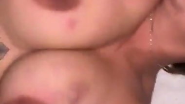 Amateur Busty Latina step mom, big tits jiggling
