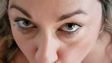 Hot Blonde GF Blowjob and Facial