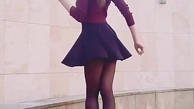 My short skirt great in public