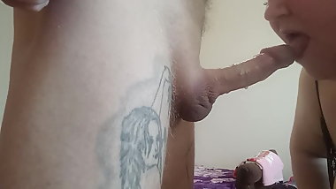takes a deep blowjob and gets a mouthful of cum 3