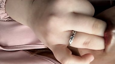 Betsy's first Public car masturbation