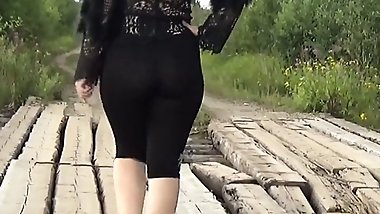 RedRoseRus - Black transparent leggings