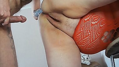 sex with my wife and pussy covered in cum