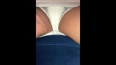 Girlfriend show me pantie and pad