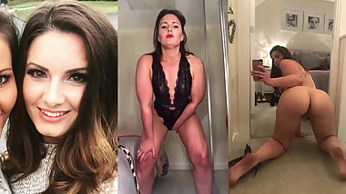 PAWG MILF strips and spreads holes