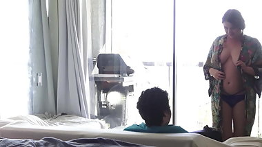 Home alone with stepmom