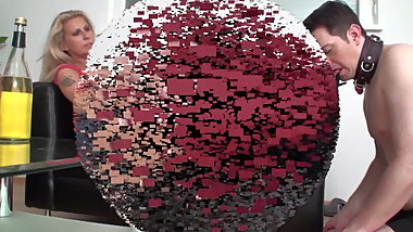 milf wild angel wants him to lick her red boots