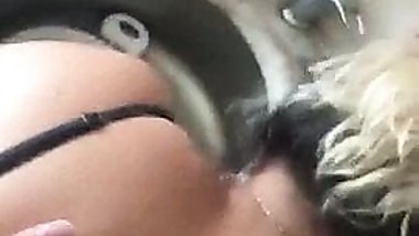 Mahnaz doggystyle in kitchen