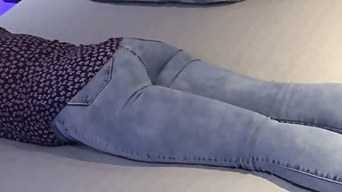 My wife in the motel with her lover, choosing a big dildo