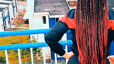 A real Amateur Girl fucking a sexy stranger's huge ass, SHE'S ADDICTED TO SEX!