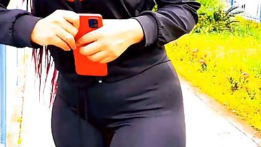 A real Amateur Girl fucking a sexy stranger's huge ass, SHE'S ADDICTED TO SEX!